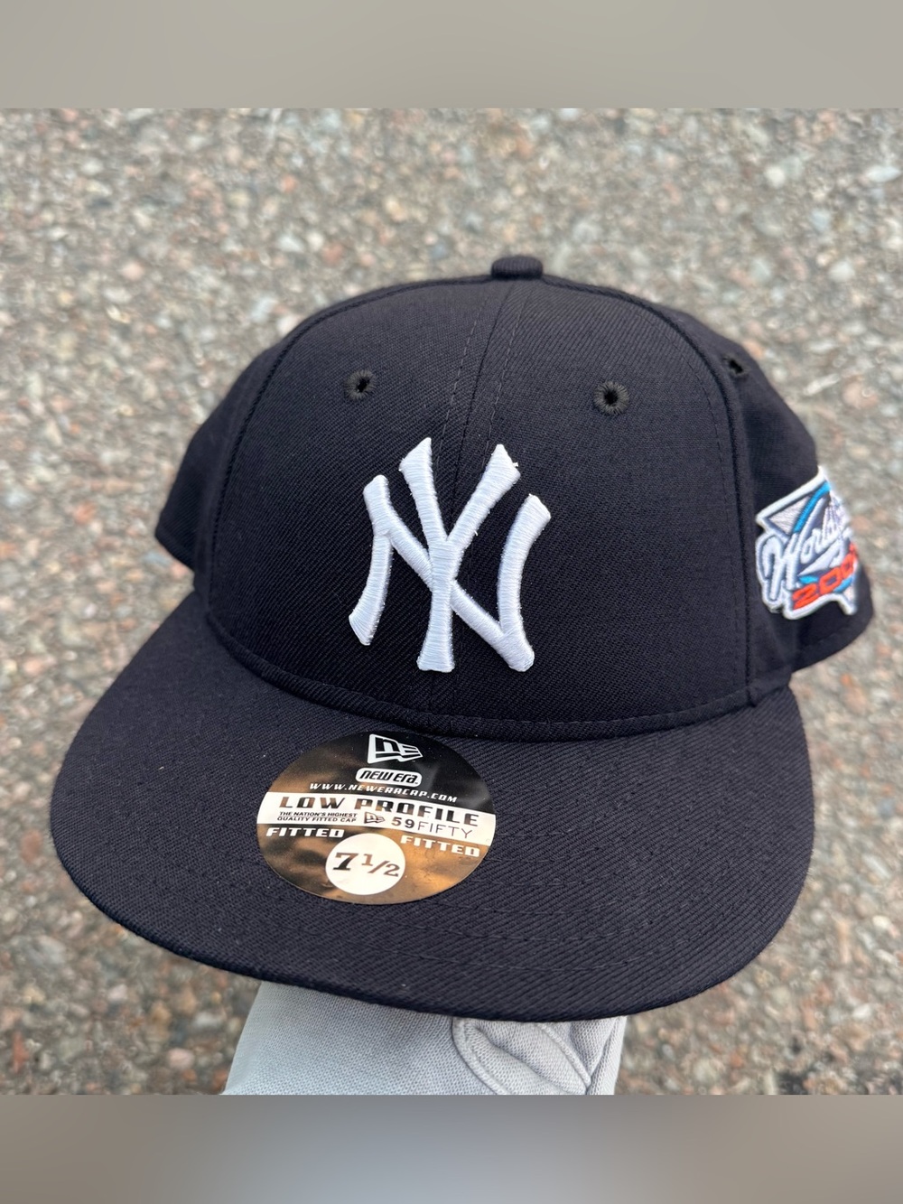 Vintage New York Yankees Fitted Hat Cap 7 1/2 World Series 2000 59fifty Patch